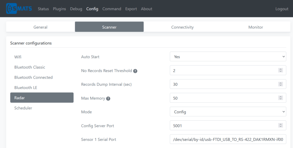Hardware radar sensor smartmicro connect to pc image three