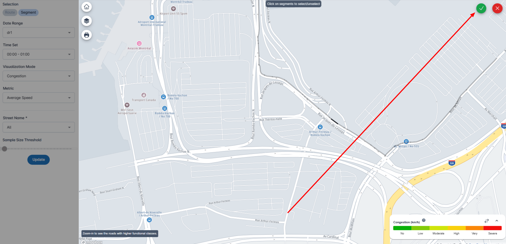 Traffic stats review your results route image 17
